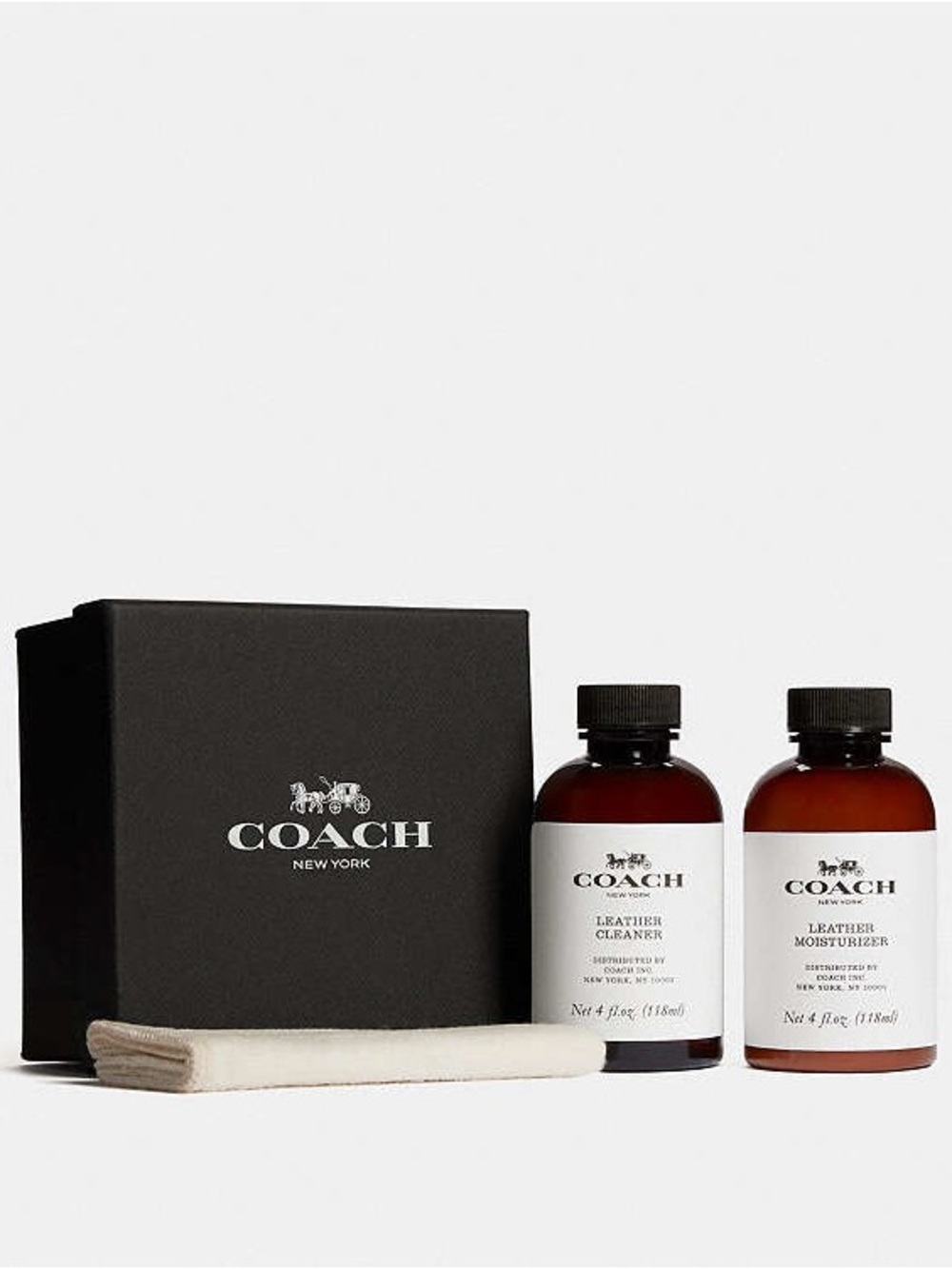 COACH Leather Care Set in Black and Brown